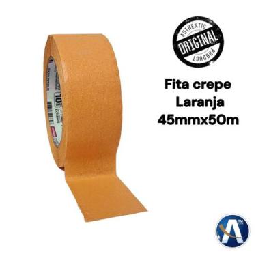 Imagem de Fita Adesiva Crepe Laranja 45mmX50m - Adere