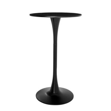 Imagem de Mesa Bistrô Saarinen Tulipa Redonda Preta 60Cm Waw Design