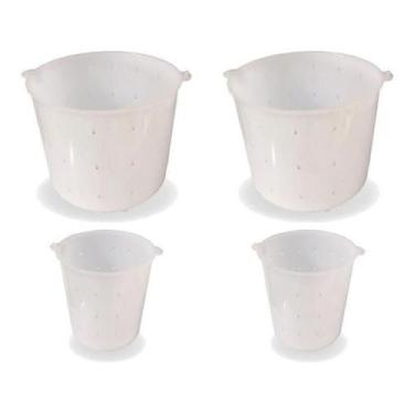 Imagem de Kit 2 Formas Para Queijo Frescal 1Kg + 2 De 500G Injesul - Combo, 500g