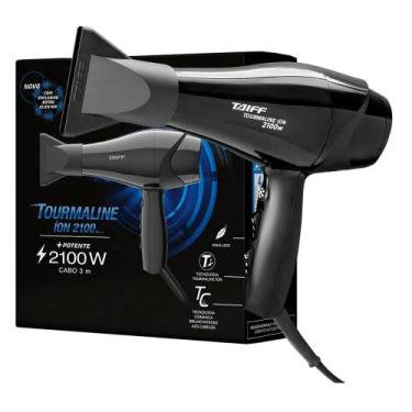 Imagem de Secador Taiff Tourmaline Ion Cerâmica 220V 2100W, Preto, 220V