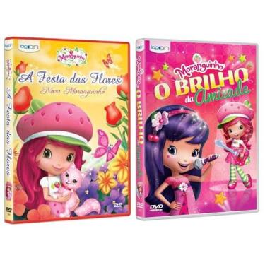 Imagem de 2 DVDs Moranguinho A Festa das Flores + Brilho da Amizade - LOGON