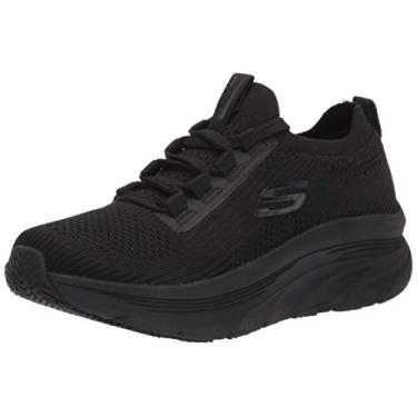 Imagem de Skechers Estilo atlético feminino sem cadarço, Preto, 9 Wide
