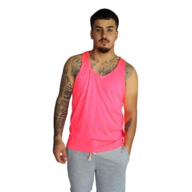 Imagem de Regata Nadador Masculino Academia Fitness - JinkingStore, Rosa neon, G