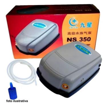 Imagem de Compressor Oxigenador Bomba De Ar Para Aquários 180 L/h Minjiang - 220