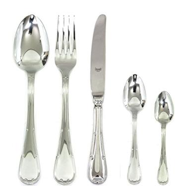 Imagem de MEPRA Raffaello Conjunto de talheres Moka H/H 30 peças – Talheres prateados, laváveis na lava-louças, 102928030M