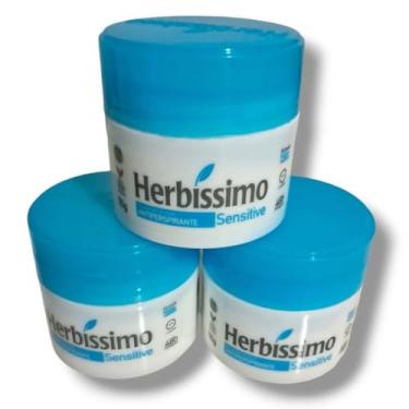 Imagem de Kit Desodorante Creme Herbíssimo Sensitive 55g - 3 Unidades