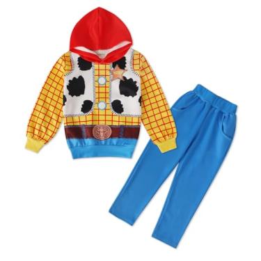 Imagem de Eledobby Fantasia infantil de Woody do Buzz Lightyer, presente de aniversário de Natal para meninos, roupas de Halloween, Amarelo 2493, 2-3 Anos