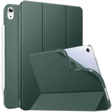 Imagem de DuraSafe Cases iPad Mini 6 8,3 polegadas 2021 [Mini 6ª geração] A2567 A2568 A2569 MK7M3LL/A MLWL3LL/A MK7R3LL/A MK7P3LL/A MK7T3LL/A Capa traseira de TPU de silicone macio leve e inteligente - verde escuro