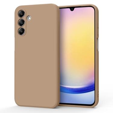 Imagem de AK Capa para Samsung Galaxy A25 5G, elegante e fina capa protetora de silicone líquido para Samsung Galaxy A25 5G (chá de leite)