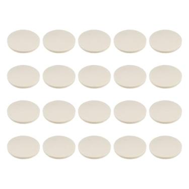 Imagem de HARFINGTON 20 peças de almofadas de polimento de feltro de lã, almofada de polimento para roda de polimento de 10 cm, gancho e laço traseiro para carro, vidro, plástico, metal, pedra