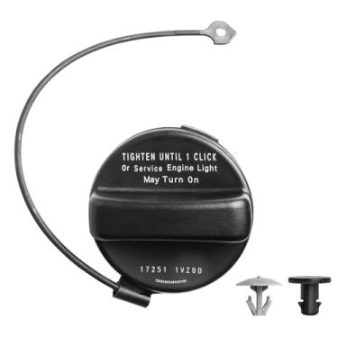 Imagem de Bularie Tampa de gás 17251-3JA0A compatível com Nissan Pathfinder, Infiniti QX60 JX35 carro - Tampa de enchimento de combustível adequada para Nissan Altima Frontier Murano Versa, tanque de combustível Infiniti, substitui 17251-9BD0E 17251-1VZ0D