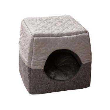 Imagem de Generic Casa de gato Four Seasons Kennel Dog Sleeping Bed Soft Practical Breathavle Pet Hideaway Folding para Hamster Dog Kitten Indoor