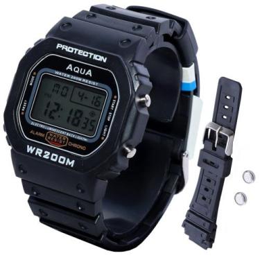 Imagem de Relógio de Pulso Masculino Digital Aqua GP-519 WR200M G Sport  a Prova