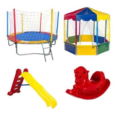 Imagem de Pula Pula Trampolim Cama Elástica 2,30m Picadeiro Piscina de Bolinhas 