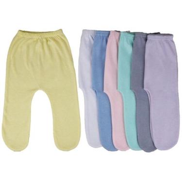 Imagem de Mijão Bebe - Com Pé (kit C/5) - Liso - Malha 100% Algodão - Batutinhas