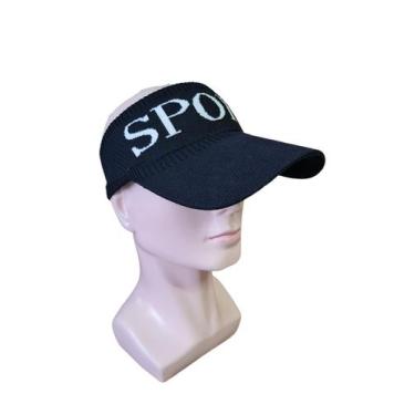 Imagem de Viseira Esportiva Preta Feminina De Caminhada Fitness Praia - Lynx pro