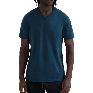 Imagem de Camiseta Masculina Hering MC Regular Azul Indigo - 022BA6PEN-Masculino