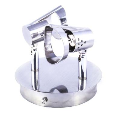 Imagem de Spot Base de Canopla  2 lampadas Dicroica Cromado - Home Line