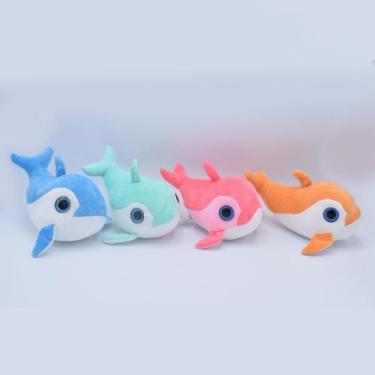 Imagem de Kit com 4 Bichinhos de Pelúcia 18cm Super Divertidos TUBARÃO - Meu Pet