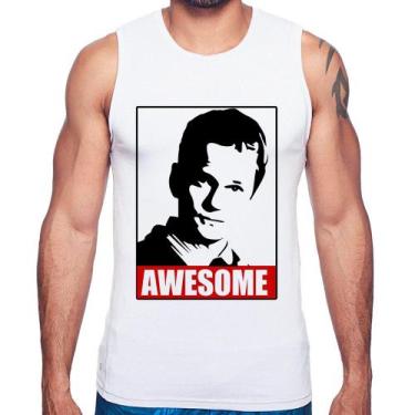 Imagem de Regata Awesome Barney Stinson - Foca na Moda, Branco, P