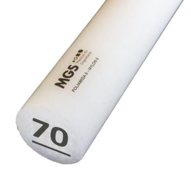Imagem de Tarugo de Nylon  70 MM X 0,50 Metro Tipo 6 Natural - MGS, 3 unidades
