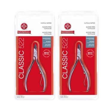Imagem de Kit 2 Alicates de Cutícula Classic 522 Mundial Profissional, 522