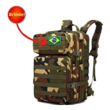 Imagem de Mochila Militar Tática Masculina Feminina Grande 50 Litros - GN, Camuf