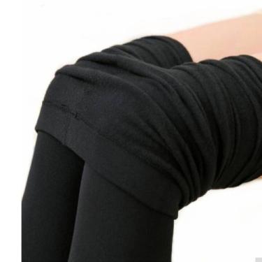 Imagem de Meia Calça Térmica Flanelada Cos alto Grossa Adulto Inverno Sem Pé - T