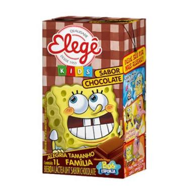 Imagem de Bebida láctea uht chocolate bob esponja elegê kids caixa 1l - .