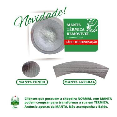 Imagem de Manta Térmica Prateada para Chopeira Beer Bar