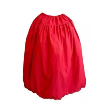 Imagem de Saia Umbanda Candomblé Feminina Oxford Vermelha Saia de Ração Saia Bra