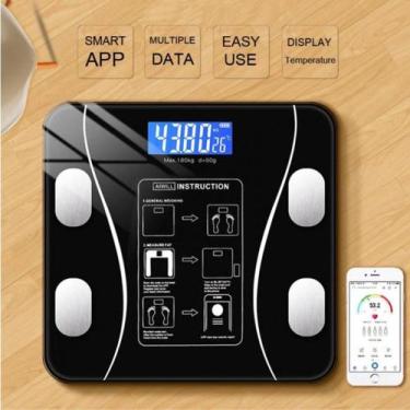 Imagem de Balança De Banheiro 180kg Inteligente Bioimpedância Digital  - Home Go