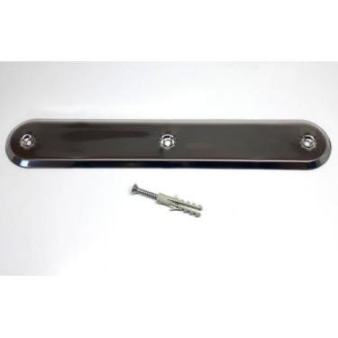 Imagem de Piso Tátil Inox Parafuso Direcional Liso - Metro Linear - WAT Acessibi