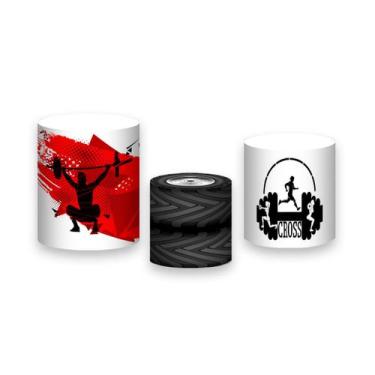Imagem de Trio De Capa Cilindro - Academia Exercício Funcional Vermelho 011 - Vi