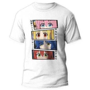 Imagem de Camiseta Bocchi the Rock Band Anime 5 - Kamisetas Otaku, Branco, GG