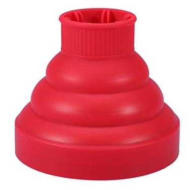 Imagem de Difusor do Secador, Difusor do Secador de Cabelo do Cabeleireiro que Dobra para a Vida Diária (Vermelho)
