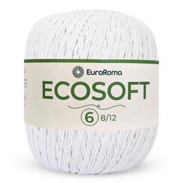 Imagem de Barbante Ecosoft EuroRoma nº06 422g, 200 BRANCO
