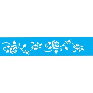 Imagem de Stencil Opa 6 x 30 cm - Ramo Rosas II - 958 - Opa Criando Arte
