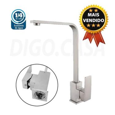 Imagem de Torneira De Cozinha Monocomando Luxo Bica Alta Quente e Fria Digo.casa