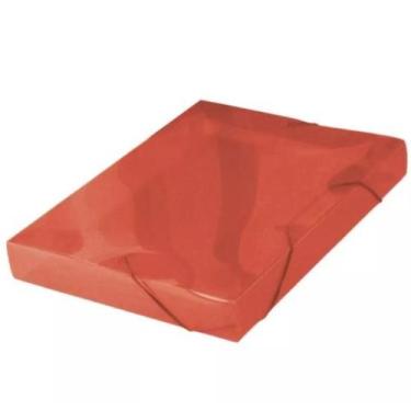 Imagem de KIT 10 Pastas PP Oficio 3cm Grande Alta Pasta Escolar Documentos Escri