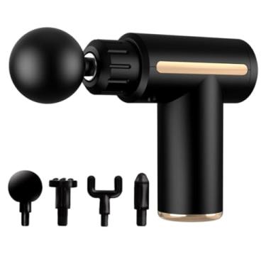 Imagem de Massageador Elétrico Profissional Muscular Pistola Massagem Corporal Recarregável Super Relaxante Miofascial Atleta Esportes 4 Ponteiras e Variação de Velocidades - SHACK.