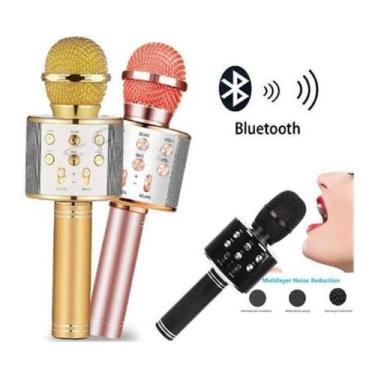 Imagem de Microfone Karaoke Sem Fio Via Bluetooth - Bc Bora Colega Shop