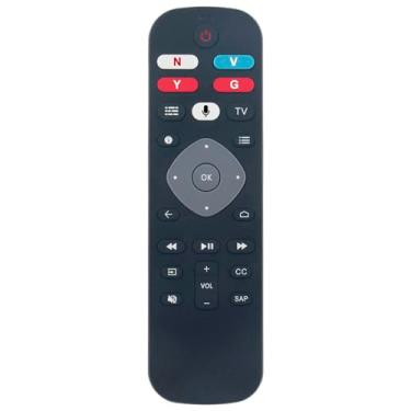 Imagem de Beyution Controle remoto de voz Bluetooth de substituição compatível com Philips Android Smart TV 5704/5604/5766/5806/5000/5504 Series