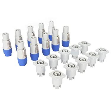 Imagem de Conectores de Cabeça Macho e Fêmea KIMISS Premium de 3 Pinos, Conector de Alimentação de Alto-falante 250V 20A Plug & Play para Feixe de Luz, Alimentação de Luz de Palco -