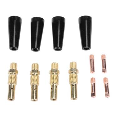 Imagem de 48 Pcs Flux Núcleo Gasless Bico Dicas Kit, 0.030 Inch MIG Soldagem Dicas Gás Difusor para 100L, Veículo, Fabricação de Móveis