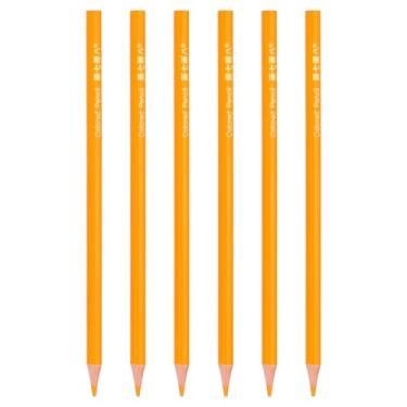 Imagem de PATIKIL Conjunto de lápis de cor amarelo médio, 6 lápis de cor a óleo, lápis de desenho de madeira para artistas, pintura artística