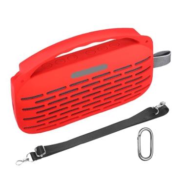 Imagem de HUAYUWA Capa de silicone macio compatível com Bose SoundLink Flex 2ª geração (2ª geração), alto-falante Bluetooth portátil, capa protetora macia, acessórios para alto-falante externo (azul)