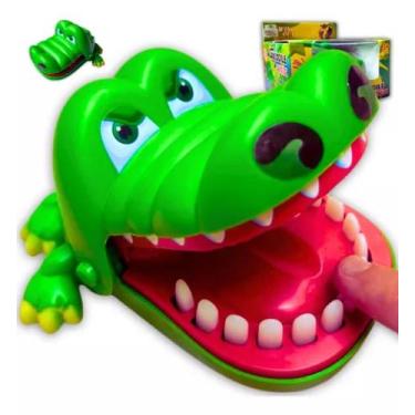 Imagem de Jogo Jacaré Morde Dedo Crocodilo Dentista Verde Polibrinq - Art Brink