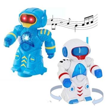Imagem de Brinquedo Infantil Robô Bate e Volta com Luz e Som - GIFTUTIL