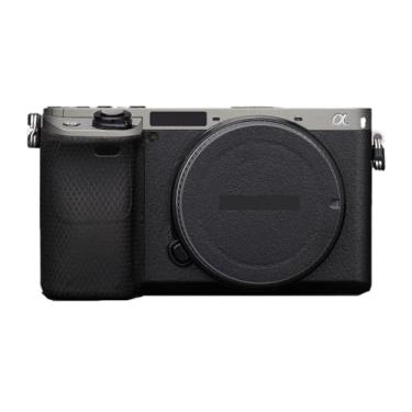 Imagem de Adesivo de capa de câmera para Sony A6400 A6300, película protetora, antiarranhões, decoração e resistência ao desgaste (titânio + preto fosco)